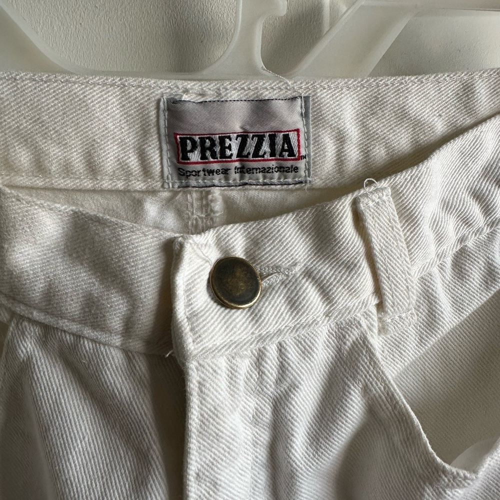 Vintage Prezzia White High Waisted Jeans Ankle Zipper Womens 24 00 - Picture 4 of 11